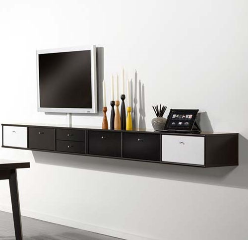 Rack de TV contemporâneo - MISTRAL AV - Hammel Furniture A/S - hi-fi / em madeira laqueada / preto