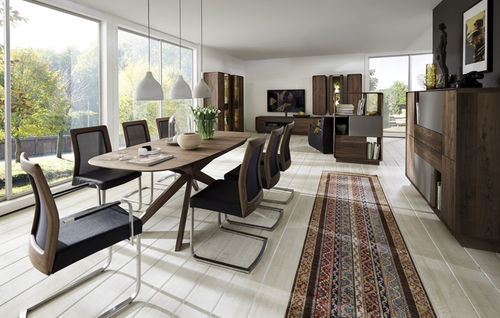 Mesa de jantar contemporânea - BO  - Hartmann Möbelwerke GmbH - em madeira maciça / oval / retangular
