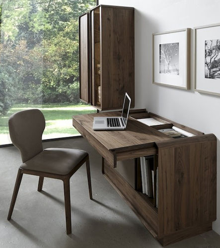 Mesa secretária contemporânea - BO  - Hartmann Möbelwerke GmbH - em madeira / com base formada por painéis