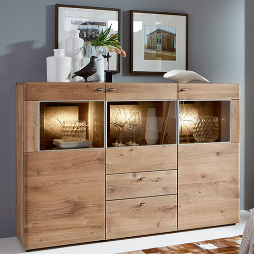 Buffet aparador alto - JON - Hartmann Möbelwerke GmbH - contemporâneo / em carvalho / em vidro