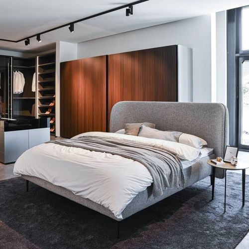 Cama de casal - BETT - Kettnaker GmbH & Co. KG Möbel-Manufaktur - contemporânea / estofada / com cabeceira