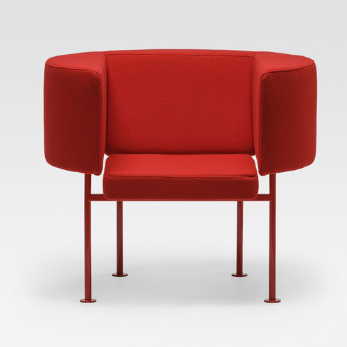 Poltrona contemporânea - TORO - Mobel - em tecido / em aço / cor personalizável