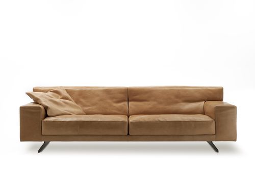 Sofá contemporâneo - MONDIAL - Molinari Design Srl. - em couro / de 2 lugares / de 3 lugares