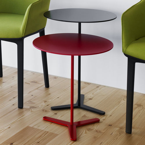 Mesa ninho contemporânea - TRE - MOX AG - em MDF laqueado / em aço revestido a pó / em metal cromado