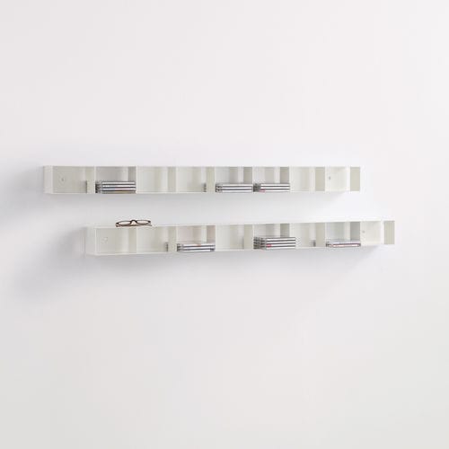Estante de parede - LUFT - MOX AG - contemporânea / em chapa de aço / branca