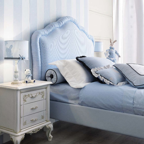 Cama de solteiro - Mozzo Giorgio S.r.L. - clássica / com cabeceira estofada / de menino