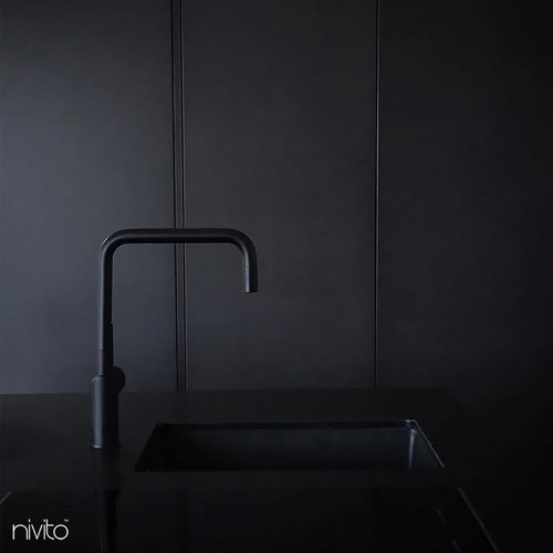 Misturador monocomando de bancada - RH-320 - nivito - em aço inoxidável / para cozinha / 1 furo