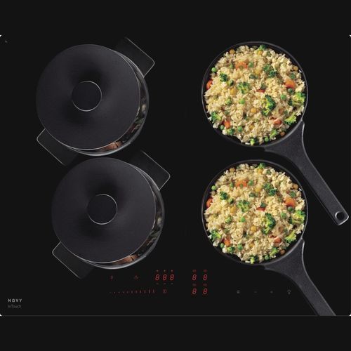Cooktop de indução - Power - NOVY N.V. - 4 bocas / de embutir / com painel touch