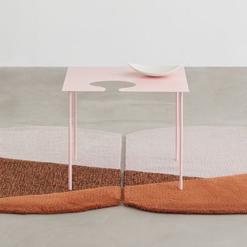 Mesa lateral contemporânea - SOFTER THAN STEEL - DESALTO spa - metálica / com base em aço laqueada / retangular