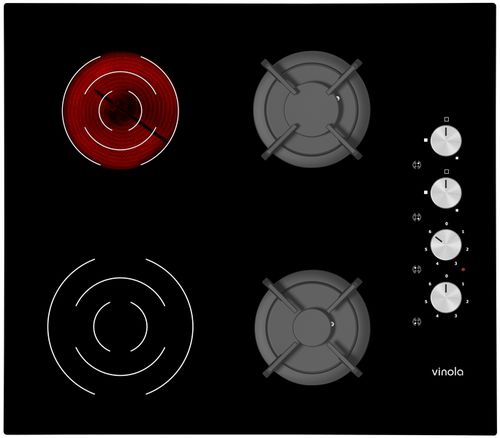 Cooktop vitrocerâmico - V6008 - Plasform Plastik ve Metal End AS - a gás / 4 bocas / de embutir