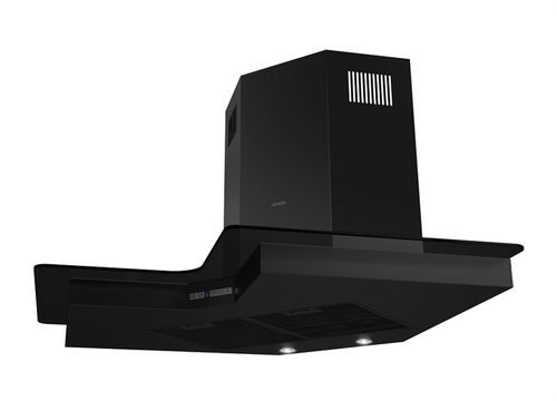 Coifa de canto - CCB100.900 - Plasform Plastik ve Metal End AS - com iluminação embutida / preta