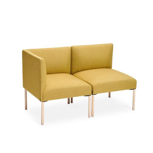 Poltrona contemporânea - NOORA  - Martela - em tecido / em madeira / modular