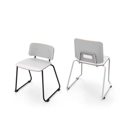 Cadeira contemporânea - GRIP NXT - Martela - para ambiente interno / em madeira / em tecido