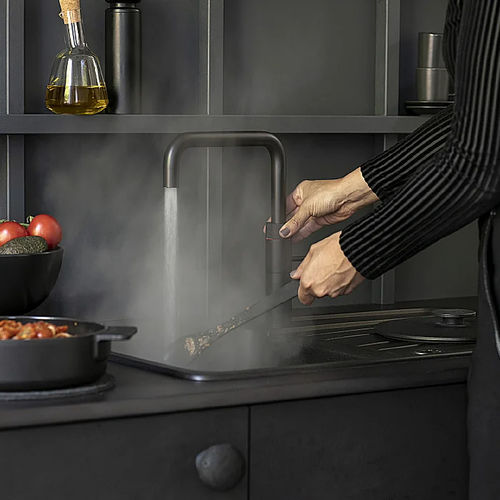 Misturador monocomando para água fervente - Fusion - Quooker Deutschland GmbH - de bancada / em metal cromado / em latão