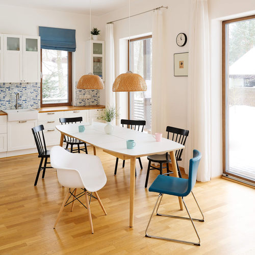 Mesa de jantar contemporânea - NAM-NAM - Radis Furniture - em compensado / em bétula / com base em bétula