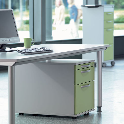 Módulo de gavetas para escritório em laminado melamínico - HC1 - Haworth Europe - com 3 gavetas / com 2 gavetas / com 4 gavetas