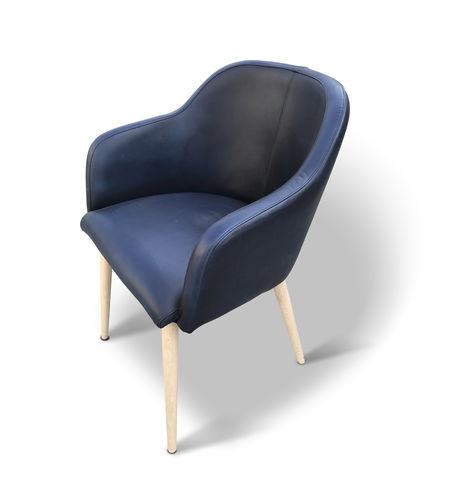 Cadeira vintage - RAFAEL STRAIGHT - Ecomatrix SRL - para ambiente interno / em faia / estofada