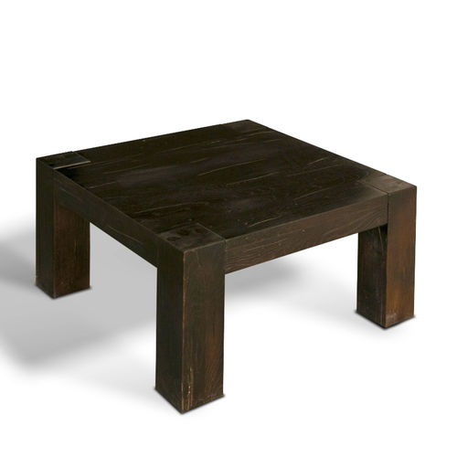 Mesa de centro de estilo rústico - LENA - Ecomatrix SRL - em carvalho / com base em carvalho / quadrada