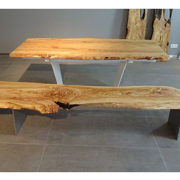Mesa de jantar contemporânea - SOLID OLEA - Schulte Design GmbH - em madeira maciça / retangular / extensível