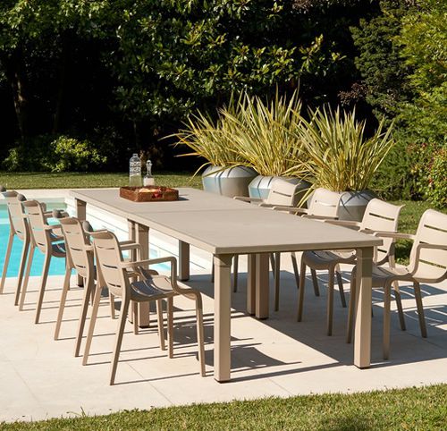 Mesa de jantar contemporânea - Ercole - SCAB GIARDINO SPA - em tecnopolímero / com base em tecnopolímero / retangular