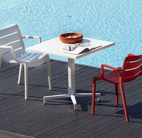 Base de mesa em alumínio - Domino - SCAB GIARDINO SPA - em alumínio fundido / contemporânea / para mesa alta