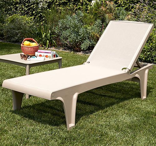 Espreguiçadeira contemporânea - Tahiti - SCAB GIARDINO SPA - em tecido / em termoplástico / da linha comercial