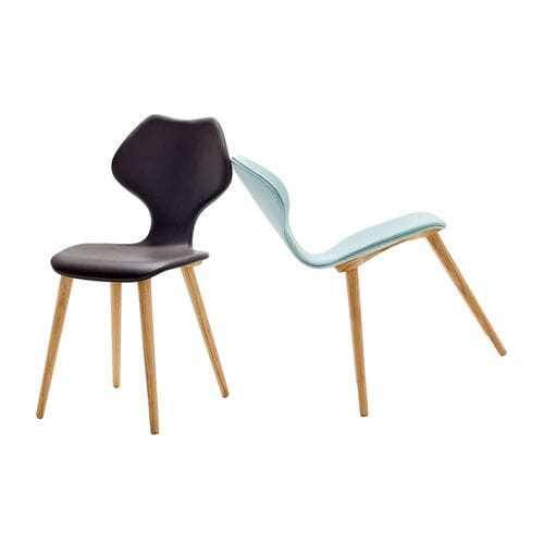 Cadeira contemporânea - FRIDA - sixay furniture - para ambiente interno / em couro / em carvalho