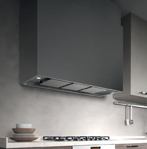 Coifa de parede - CAPPA ATTIVA PARETE INOX BIANCO OPACO - STEEL TIME SRL - com iluminação embutida