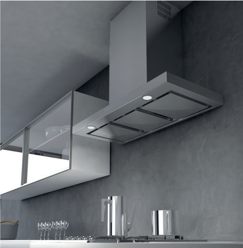 Coifa de parede - CAPPA UNIVERSALE PARETE INOX - STEEL TIME SRL - com iluminação embutida