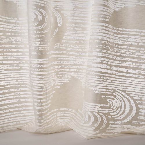 Cortina de voile estampada - SAND GARDEN  - Jane Churchill - em algodão / em poliéster / transparente