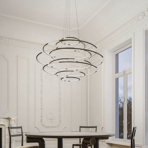Lustre contemporâneo - DROP 9 - NEMO - metálico / da linha comercial / de LED
