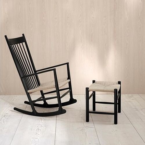 Poltrona contemporânea - J16  - Fredericia Furniture - em corda / em carvalho / em nogueira