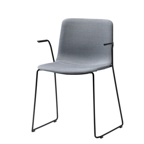 Cadeira contemporânea - PATO - Fredericia Furniture - para ambiente interno / em tecido / em couro