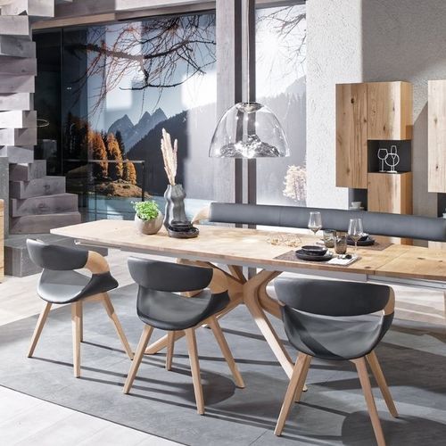 Cadeira de sala de jantar contemporânea - V-Alpin - Voglauer Möbelwerk Gschwandtner & Zwilling GmbH & Co. KG - para ambiente interno / em tecido / em couro