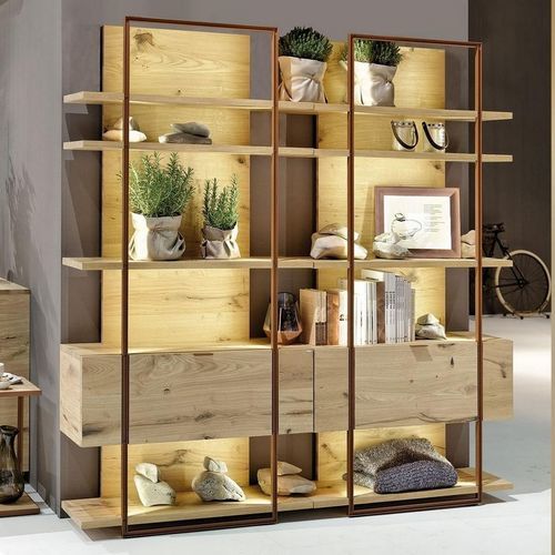 Estante contemporânea - V-Cube - Voglauer Möbelwerk Gschwandtner & Zwilling GmbH & Co. KG - em carvalho / para sala / com compartimento de arrumação