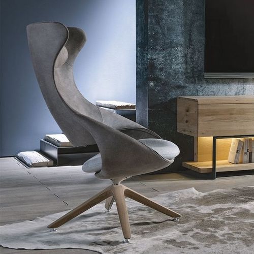 Poltrona de descanso contemporânea - V-Cube - Voglauer Möbelwerk Gschwandtner & Zwilling GmbH & Co. KG - em tecido / em couro / de encosto reclinável