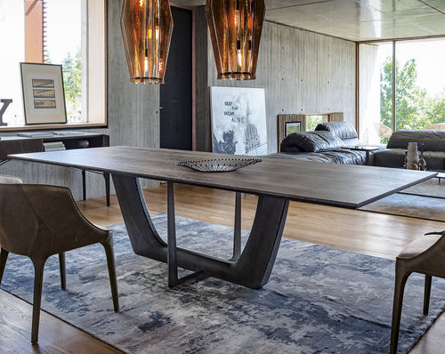 Mesa de jantar contemporânea - GREENWICH - arketipo - em carvalho / em madeira de freixo / com folheado de madeira