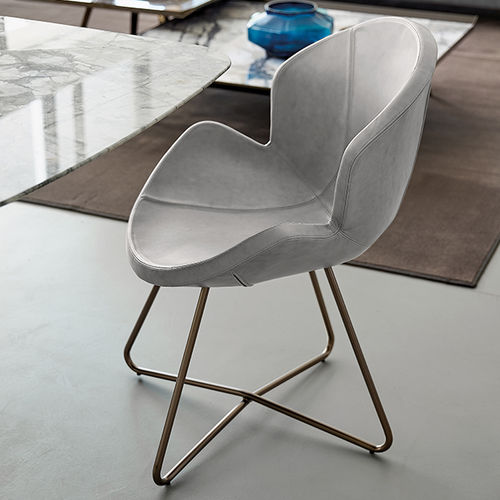Cadeira contemporânea - VICTORIA - arketipo - para ambiente interno / em couro / em poliuretano