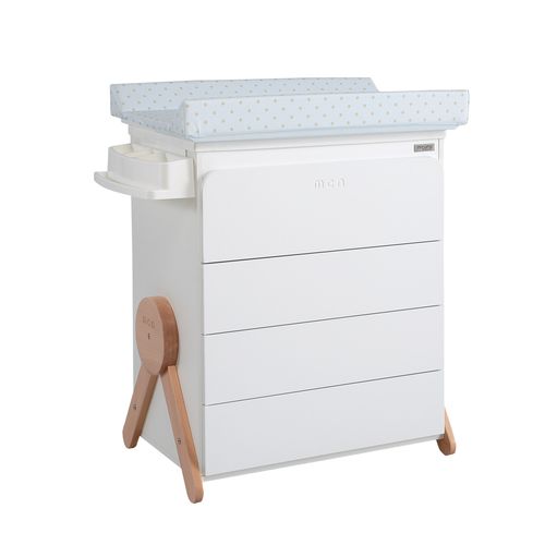 Mesa troca-fraldas em MDF laqueado - micuna - de instalação livre / de bebê