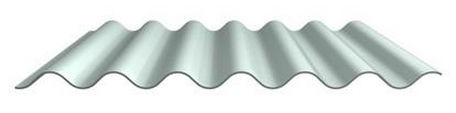 Cobertura em chapa de aço - FISCHERWELLE SINUS 42 - Fischer Profil GmbH  - ondulada