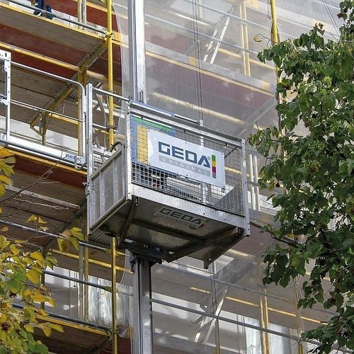 Monta-carga para canteiro de obras - 300 Z - GEDA GmbH - para edifício