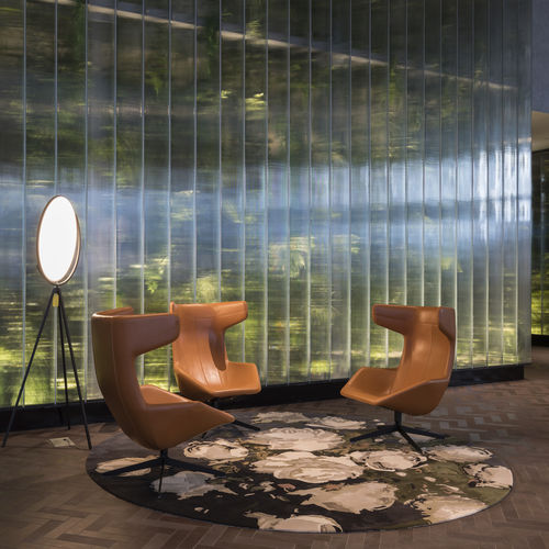 Vidro autoportante U-glass translúcido - LINIT EcoGlass cord - Glasfabrik Lamberts GmbH & Co. KG  - para ambiente interno / para fachada / com baixo teor de ferro