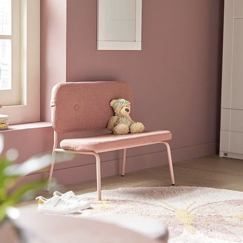 Banco contemporâneo - Chill - LIFETIME Kidsrooms - metálico / em tecido / com encosto
