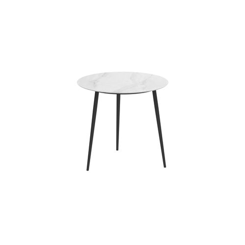 Mesa alta contemporânea - STYLETTO - Royal Botania - em teca / em alumínio / com base em alumínio