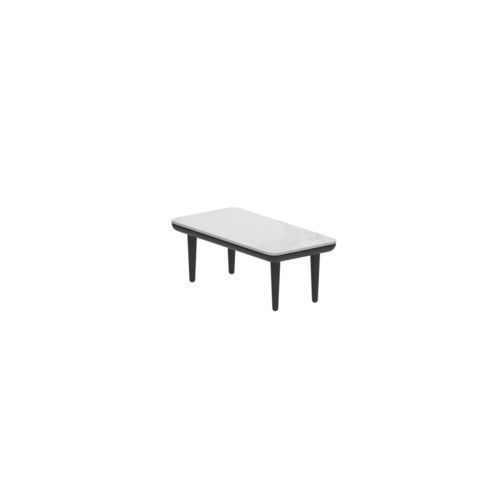 Mesa de centro contemporânea - STYLETTO - Royal Botania - em teca / em cerâmica / com base em alumínio
