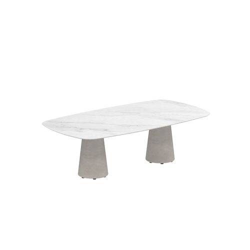 Mesa de jantar contemporânea - CONIX - Royal Botania - em teca / em cerâmica / em concreto