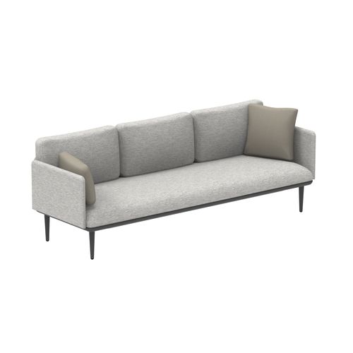 Sofá contemporâneo - STYLETTO - Royal Botania - para ambiente externo / em tecido / com braços