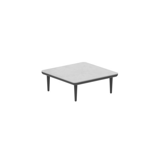 Mesa de centro contemporânea - STYLETTO - Royal Botania - em teca / em cerâmica / com base em alumínio