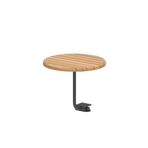 Mesa lateral contemporânea - ORGANIX - Royal Botania - em teca / em cerâmica / de rocha vulcânica