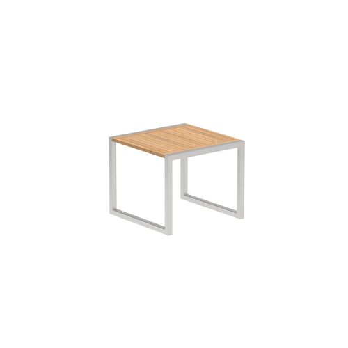 Mesa de jantar contemporânea - NINIX - Royal Botania - em cerâmica / com base em aço inoxidável / quadrada